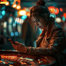 Filipino player enjoying pwinph bingo games on a mobile phone in the Philippines
